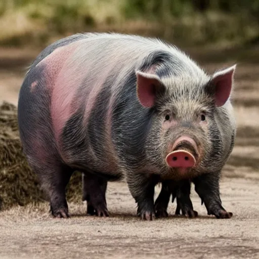 Prompt: scott morrison pig hybrid man boar creature