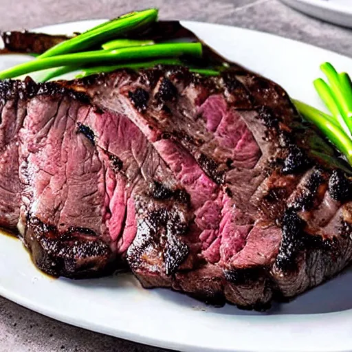 Image similar to earthworm on a medium steak