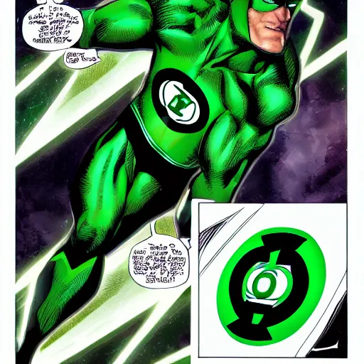 Prompt: a Green Lantern Gambit mashup, amalgamation, comic book art, hyperrealistic, 8k, concept art
