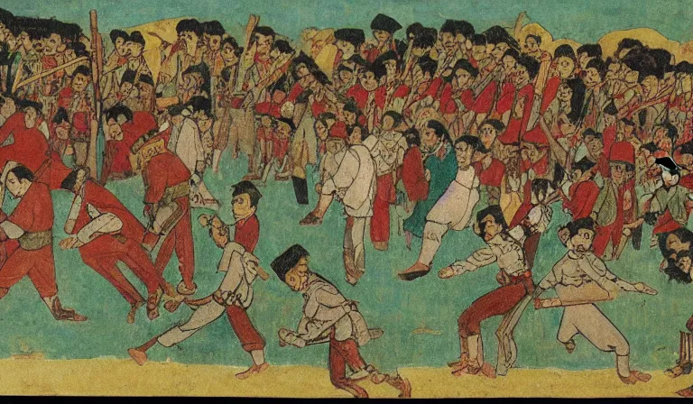 Prompt: the taiping rebellion, by henry darger