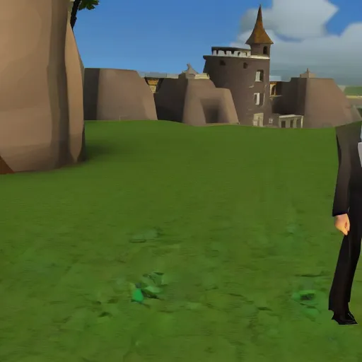 Image similar to obama in runescape