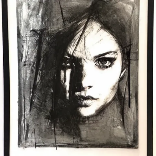 Image similar to Guy Denning, drawn by Guy Denning, Portrait of a woman