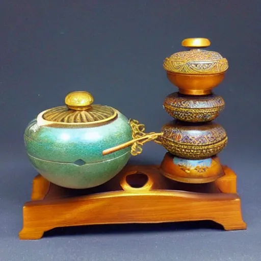 Image similar to Japanese and Persian style incense burners