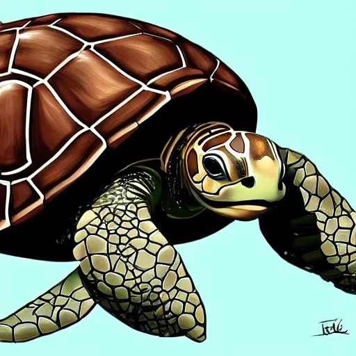 Image similar to a turtle playing basketball, concept art, digital art, highly detailed