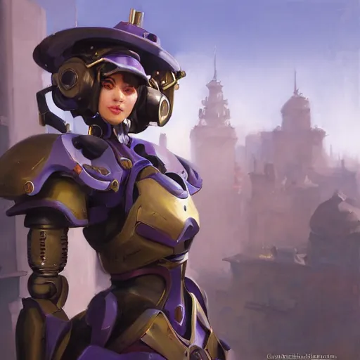 Prompt: greg manchess portrait painting of armored robotic violet evergarden as overwatch character, medium shot, asymmetrical, profile picture, organic painting, sunny day, matte painting, bold shapes, hard edges, street art, trending on artstation, by huang guangjian, gil elvgren, ruan jia, greg rutkowski, gaston bussiere