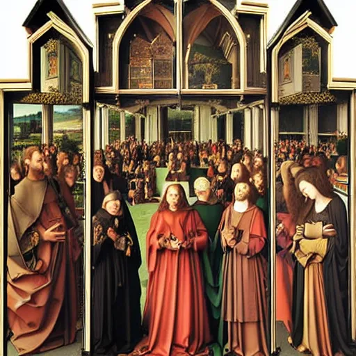 Image similar to The Merode Altarpiece by Robert Campin