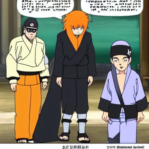 Image similar to Scatman in Naruto, elite ninja, intimidating