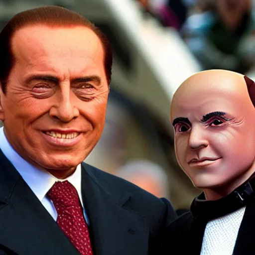 Image similar to Silvio Berlusconi as Uatu the observer