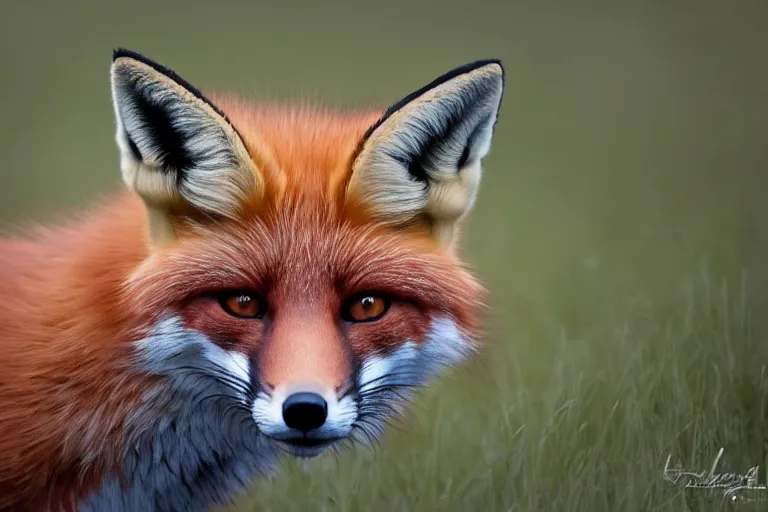Image similar to mysterious fox portrait