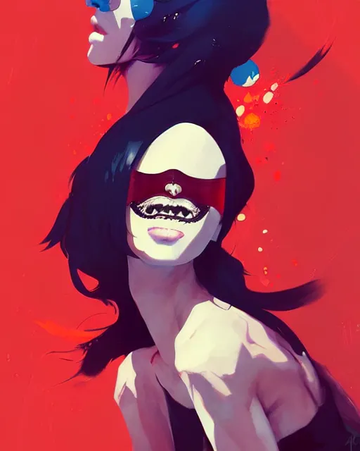 Prompt: a ultradetailed beautiful painting of a stylish woman with an eyepatch, by conrad roset, greg rutkowski and makoto shinkai trending on artstation