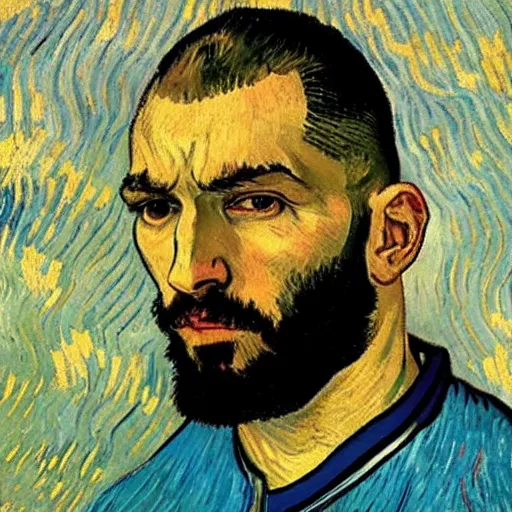 Image similar to benzema by van gogh