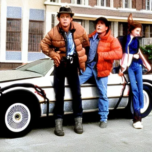 Prompt: movie still ( back to the future )