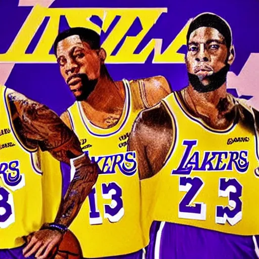 Prompt: the Los Angeles Lakers having the las supper painting, as photograph