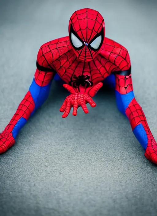 Prompt: photo of spiderman ,realistic 35mm, f/1.4, Golden Hour light, ,