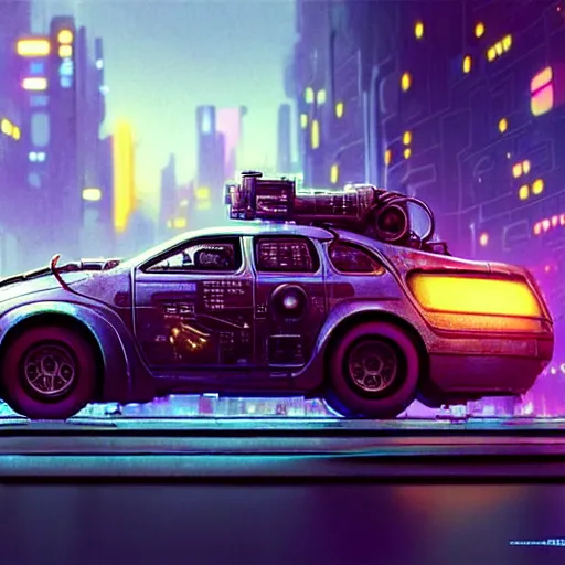 Prompt: a cyberpunk weinermobile, highly detailed epic, CG render digital painting artwork by Greg Rutkowski, John Berkey, Alexander Jansson, Kuvshinov, WLOP, Artgerm, trending on ArtStation, intricate artwork by Tooth Wu, Beeple. octane render, trending on artstation, greg rutkowski very coherent symmetrical artwork, bokeh, cinematic, hyper realism, high detail, octane render, vervia, 8k