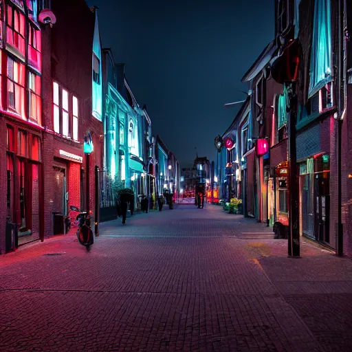 Prompt: cyberpunk alkmaar citycape 8 k photo award winning