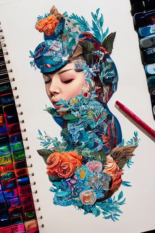 Image similar to a smiling cute human, tristan eaton, victo ngai, artgerm, rhads, ross draws