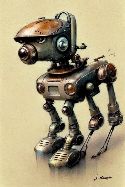 Image similar to (((((1950s retro robot dog . muted colors.))))) by Jean-Baptiste Monge !!!!!!!!!!!!!!!!!!!!!!!!!!!