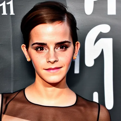 Image similar to Emma Watson and Kim Kardashian combined into one person