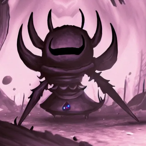 Prompt: A hollow knight boss