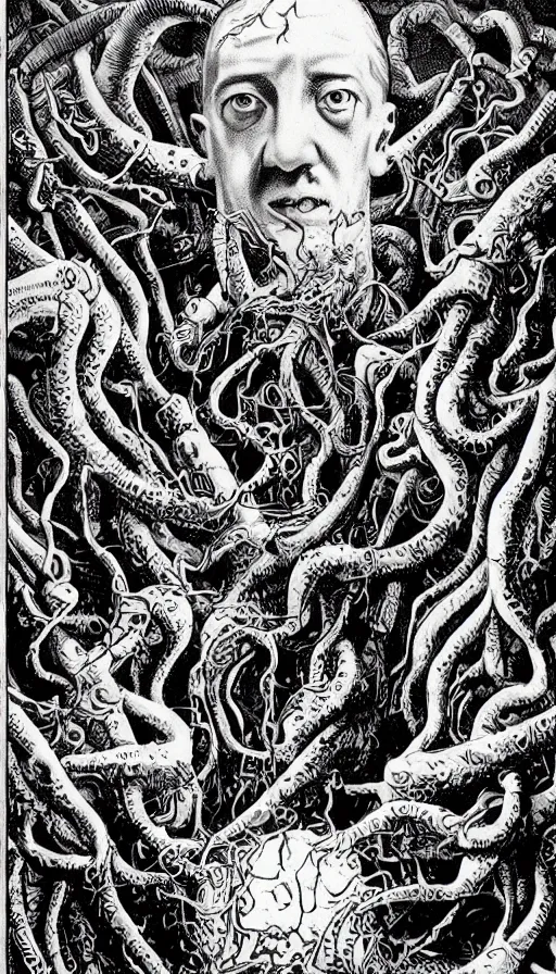 Image similar to The end of an organism, by H.P. Lovecraft