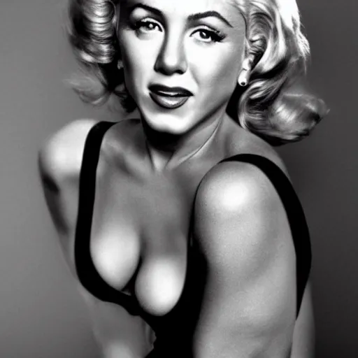 Prompt: Jennifer Aniston as Marilyn Monroe iconic picture, 8k, realistic