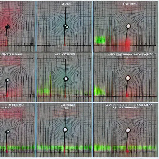 Image similar to polarized light photomagnetograph of muonic scattering among magnetic nanopillar oscillators with phonon reinforcement for plasma fusion spiral compression quantum bifringement leading to spectral alignment and coherence