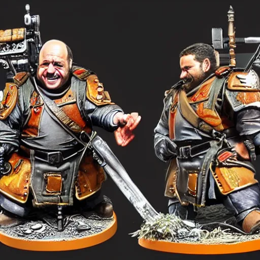 Image similar to danny devito painted wargaming miniature, higly detailed, 4 k