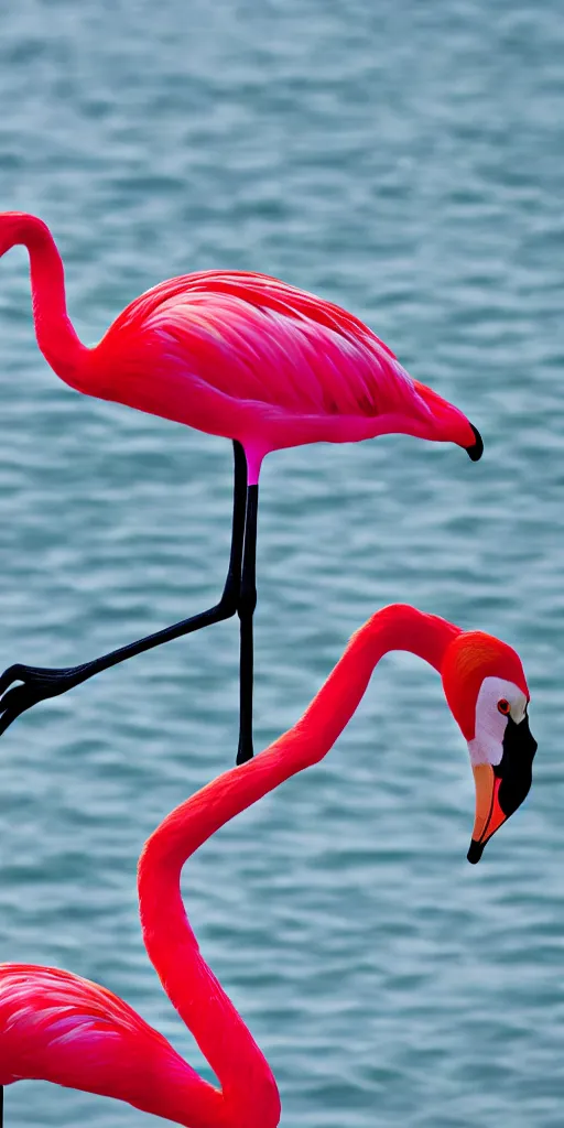 Image similar to a spider flamingo 4 k