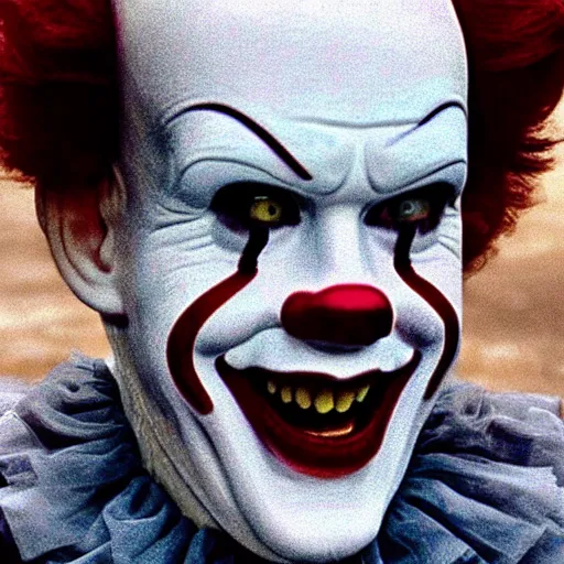 Prompt: tom hanks as pennywise