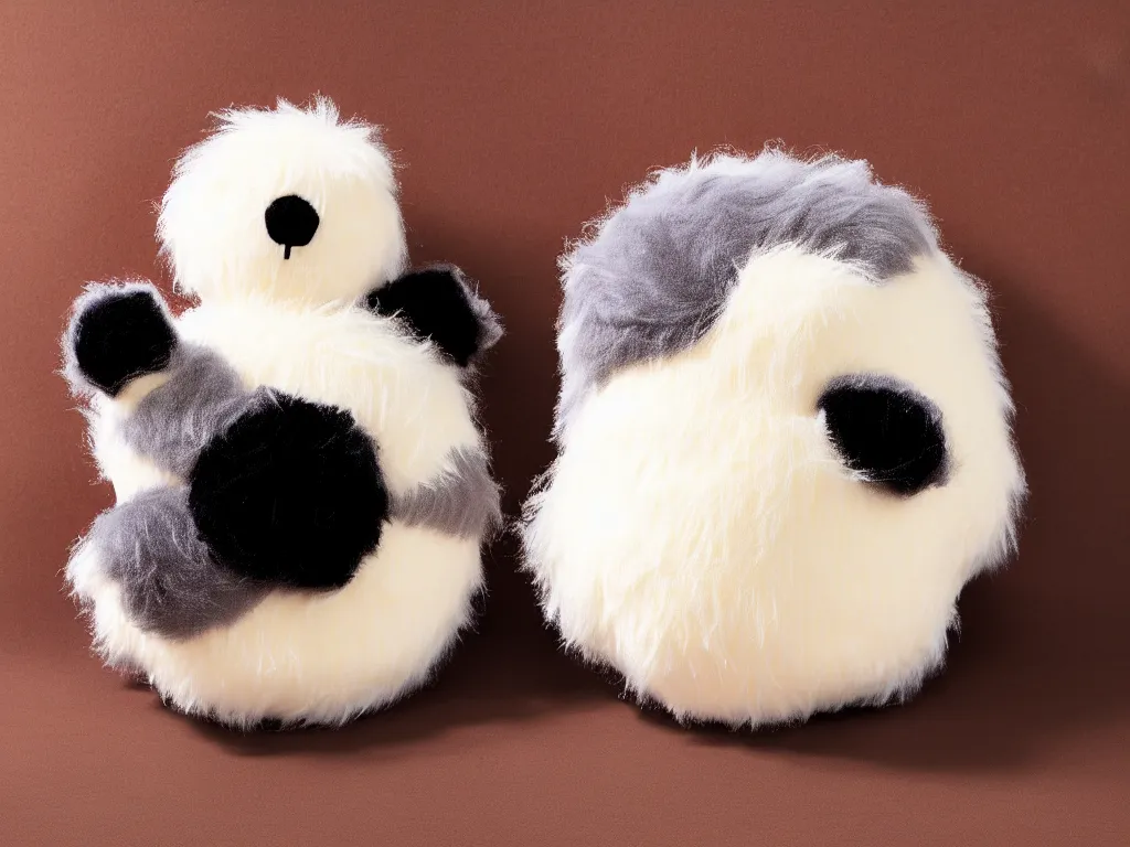 Image similar to a fuzzy plush round critter, product photo