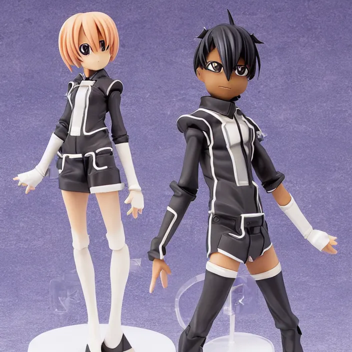 Image similar to an anime nenodroid of skai jackson, figurine, detailed product photo