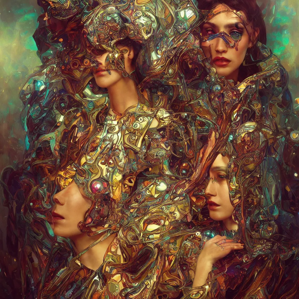 Image similar to extremely psychedelic cyborg queen of lsd. intricate, elegant, highly detailed, extremely lifelike photorealistic digital painting, artstation. steichen, gaston bussiere, tom bagshaw, cyberpunk alphonse mucha