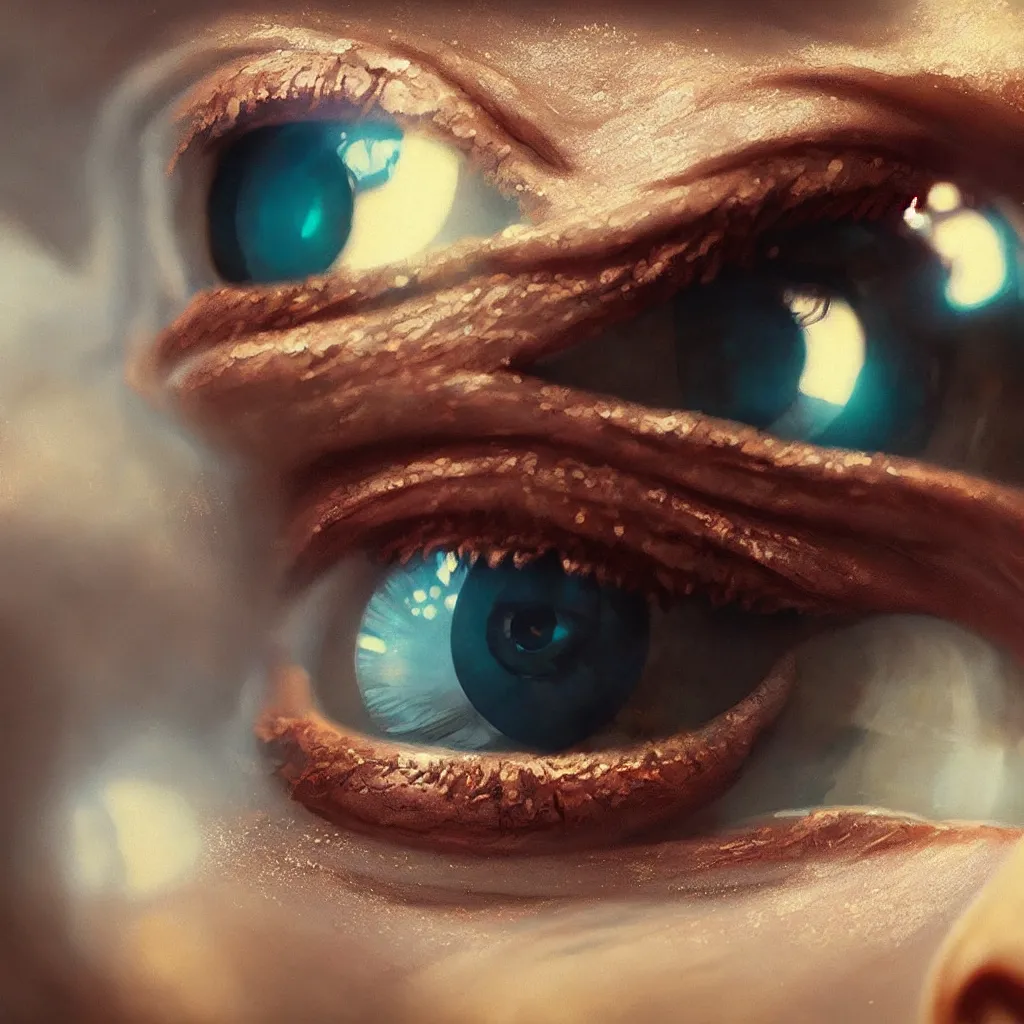 Prompt: beautiful very extreme closeup eye, unreal engine, greg rutkowski, loish, rhads, beeple, tom bagshaw, alphonse mucha, global illumination, detailed and intricate environment