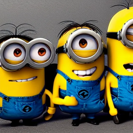 Image similar to minions characters at the hidenburg disaster.