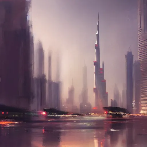 Prompt: gta : dubai, by artem demura