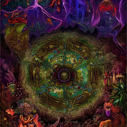 Prompt: the hidden subterranean kingdom of shambala detailed digital art