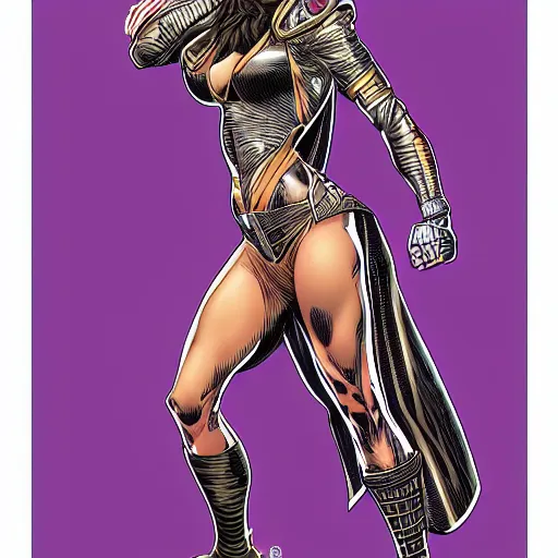 Image similar to a stunning female character by Arthur Adams