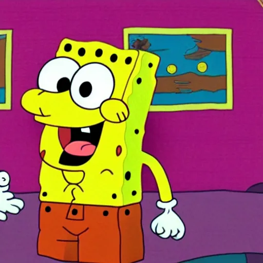 Image similar to Sponge Bob looks like a human