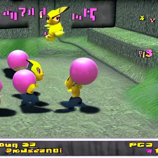 Image similar to pichu as a ps 2 game