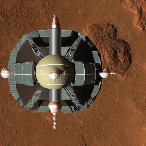 Image similar to spacestation on mars