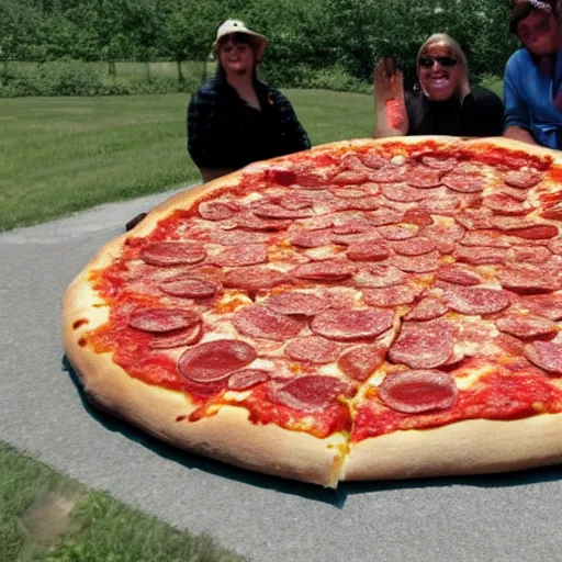 Image similar to the world\'s largest pizza