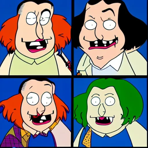 Prompt: the joker family guy art style