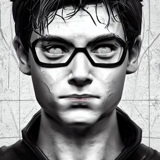 Prompt: Peter Parker as Spiderman , beaten face , heavy rain ,dramatic, intricate, highly detailed, concept art, smooth, sharp focus, illustration, Unreal Engine 5, 8K