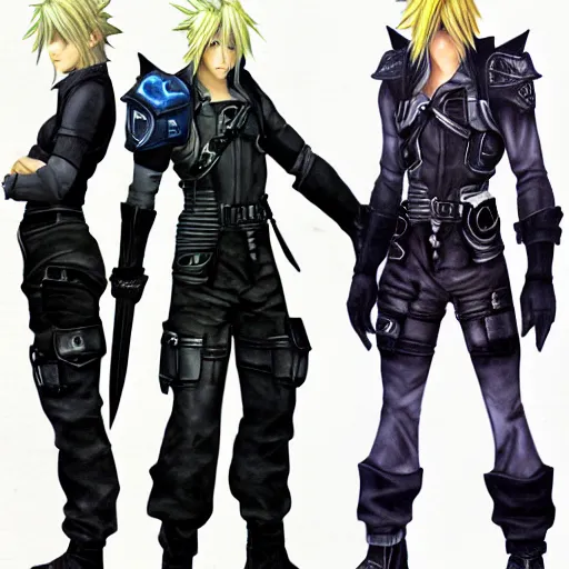 Prompt: Cloud Strife, Final Fantasy, full body, concept art, ultra detailed