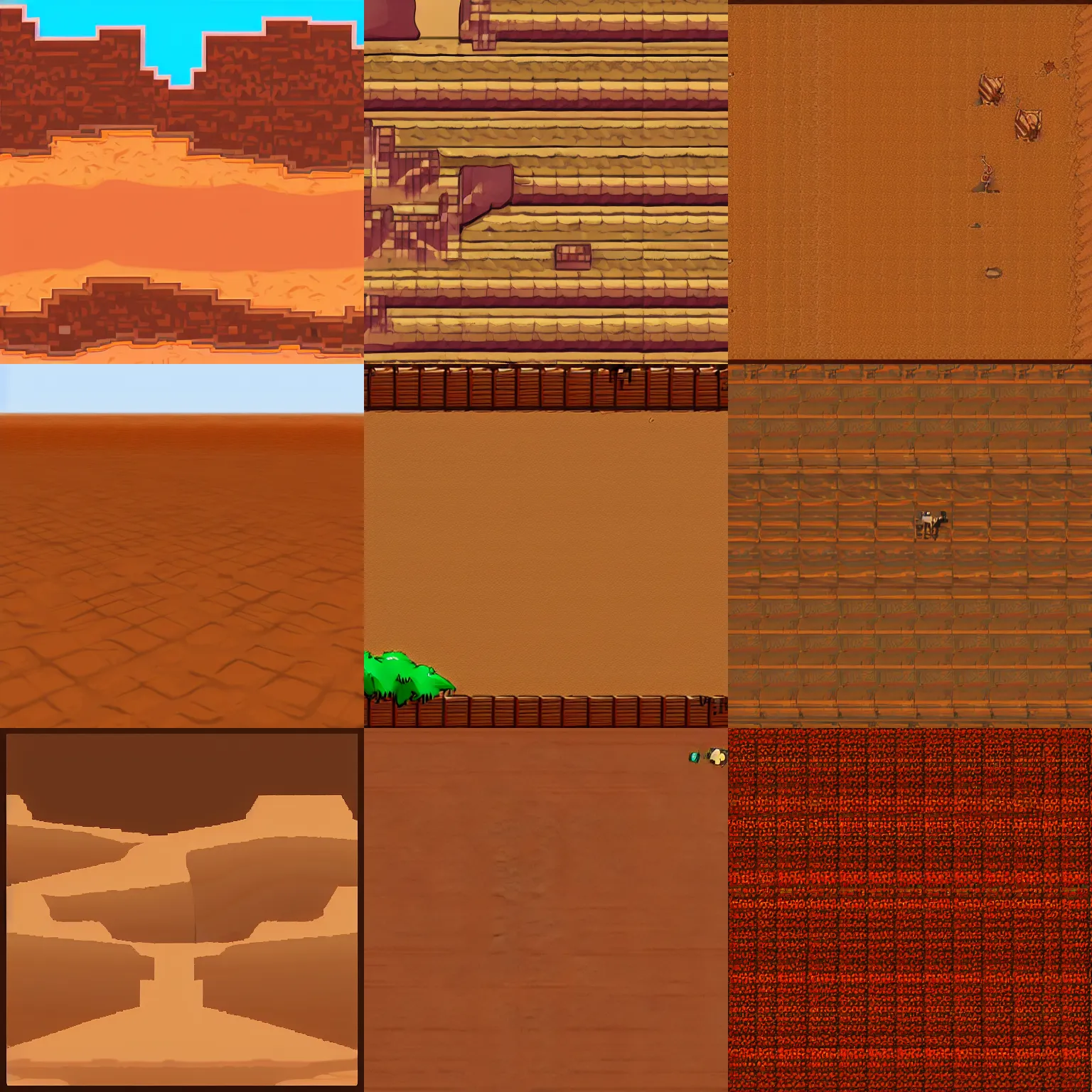 Prompt: sahara desert background, plataform 2 d game, sprite 2 d, game maker