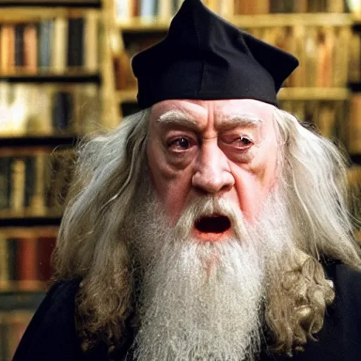 Image similar to Professor Dumbledore with Harry Potter face