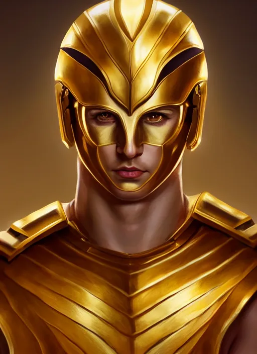 Prompt: the god hermes, gold armour, white skin, male, portrait, sharp focus, digital art, concept art, dynamic lighting, subsurface scattering, photoreal, trending on artstation, by emylie boivin and rossdraws