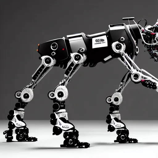 Image similar to boston dynamics bigdog high resolution intricated details