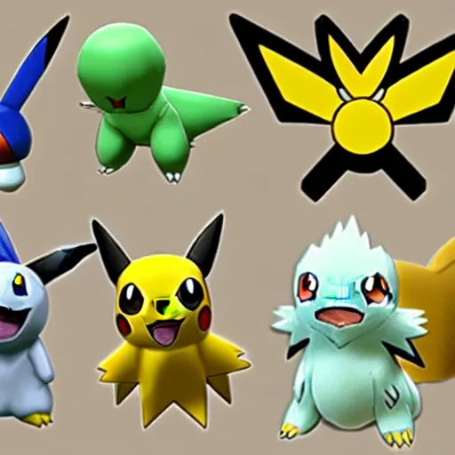Image similar to new! pokemon that doesn'texist, 3 d rendered